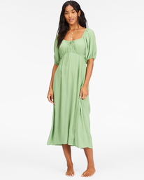 billabong, True Romance Midi Dress, TEA TREE (gjm0) True Romance - Floaty Dress for Women ABJWD00478