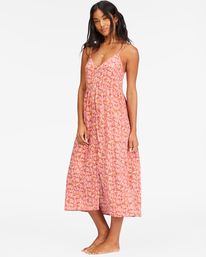 1 Venice Babe Midi Slip Dress Orange ABJWD00500 Billabong