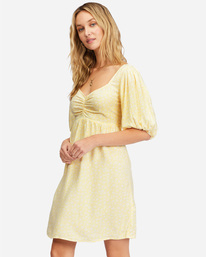 1 Sea Side Babydoll Dress White ABJWD00503 Billabong