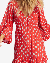 4 Time After Time - Robe longue pour Femme Rouge ABJWD00508 Billabong