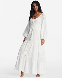 billabong, Starry Skies Maxi Dress, SALT CRYSTAL (scs) Starry Skies - Maxi Dress for Women ABJWD00527