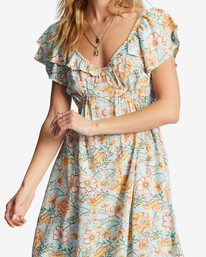 3 Enchant Me Mini Dress Blue ABJWD00530 Billabong