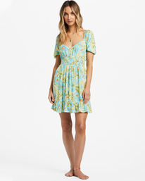 1 Something Pretty - Vestido Mini para Mujer Azul ABJWD00572 Billabong