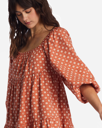 4 Love Crush Babydoll Dress Red ABJWD00581 Billabong