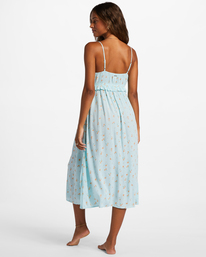 billabong, Rebel Heart Midi Slip Dress, PURE AQUA (bfd0) Rebel Heart - Midi Slip Dress for Women ABJWD00582