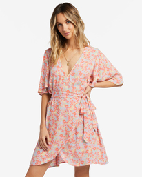 billabong, All For You Robe courte pour Femme, SOFT N PEACHY (meh0) All For You - Mini Dress for Women ABJWD00587