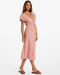 3 Picnic Date - Midi Dress for Women Pink ABJWD00593 Billabong