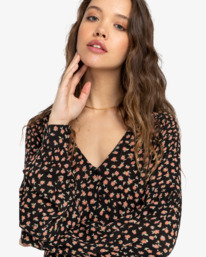 4 Free As Can Be - Vestido baby-doll para Mulher Preto ABJWD00603 Billabong