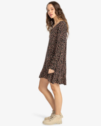 3 Free As Can Be - Vestido baby-doll para Mulher Preto ABJWD00603 Billabong
