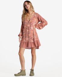 1 Free As Can Be - Babydoll-Kleid für Frauen Mehrfarbig ABJWD00603 Billabong