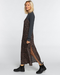 3 Weekend Waves - Robe midi pour Femme Noir ABJWD00625 Billabong