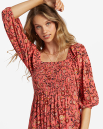 3 Full Bloom - Robe longue pour Femme Rose ABJWD00638 Billabong