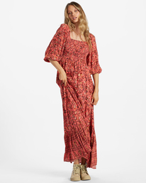 0 Full Bloom - Robe longue pour Femme Rose ABJWD00638 Billabong