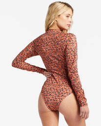 billabong, A/Div Biarritz Long Sleeve Swimsuit, KISS THE EARTH (mmq0) A/DIV BIARRITZ BODYSUIT ABJWR00162