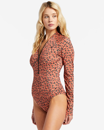 3 A/Div Biarritz Long Sleeve Swimsuit Pink ABJWR00162 Billabong