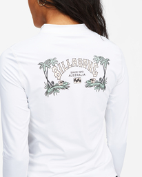 4 Core Loose Fit Long Sleeve Rashguard White ABJWR00168 Billabong