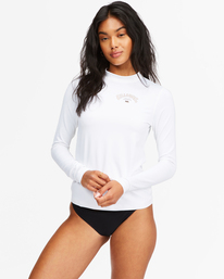 0 Core Loose Fit Long Sleeve Rashguard White ABJWR00168 Billabong
