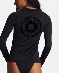 5 Sol Searcher Long Sleeve UPF 50 Rashguard Black ABJWR00218 Billabong