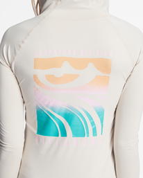 5 A/DIV UPF 50 Long Sleeve Hooded Rashguard White ABJWR00226 Billabong
