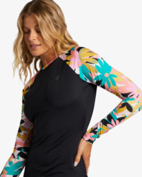 4 A/DIV UPF 50 Long Sleeve Rashguard Black ABJWR00227 Billabong