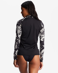billabong, Core UPF 50 Long Sleeve Zip-Up Rashguard, BLACK (blk) CORE LONG SLEEVE ZIP FRONT RG ABJWR00229
