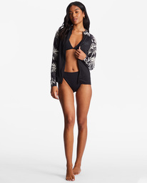 1 Core UPF 50 Long Sleeve Zip-Up Rashguard Black ABJWR00229 Billabong