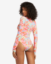 billabong, Coast Is Clear Long Sleeve UPF 50 One-Piece Swimsuit, MULTI (mul) Coast Is Clear - Long Sleeve One-Piece Swimsuit for Women ABJWR00236
