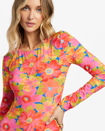8 Sunny Coast Long Sleeve UPF 50 One-Piece Swimsuit Multicolor ABJWR00237 Billabong