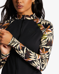 4 Core Long Sleeve Zip-Up Rashguard Black ABJWR00254 Billabong
