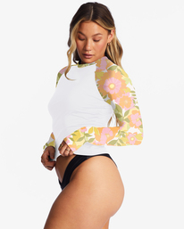 3 Summer Folk Long Sleeve UPF 50 Rashguard Multicolor ABJWR03000 Billabong