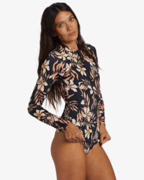 3 Coral Gardeners Bodysuit Rash Vest Multicolor ABJWR03026 Billabong