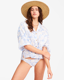 1 All Good Button-Down Top Black ABJWT00179 Billabong