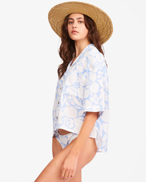 4 All Good Button-Down Top Black ABJWT00179 Billabong