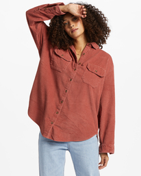 So Stoked Cord - Long Sleeve Top for Women  ABJWT00232