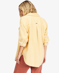3 So Stoked Cord Long Sleeve Top Yellow ABJWT00232 Billabong