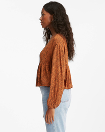 3 Easy Street Long Sleeve Blouse Multicolor ABJWT00255 Billabong