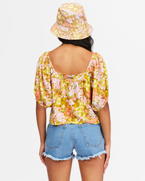 Beach Daze Puff Sleeve Crop Top Beach Daze Puff Sleeve Crop Top