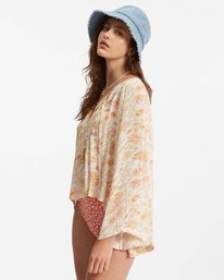 4 Hippie Days Bell Sleeve Top White ABJWT00283 Billabong