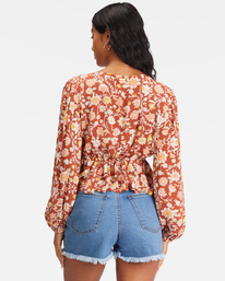 2 Time Goes By Long Sleeve Crop Top  ABJWT00332 Billabong