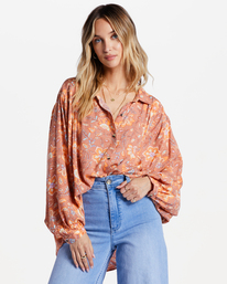 billabong, Day After Day Chemise oversize pour Femme, ROSE DAWN (roa) Day After Day - Oversized Shirt for Women ABJWT00368