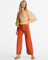 2 Be My Babe - Top con manga acampanada para Mujer Amarillo ABJWT00391 Billabong