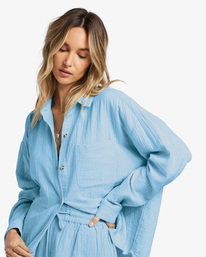 5 Right On Long Sleeve Shirt Blue ABJWT00413 Billabong