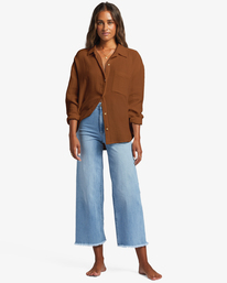 1 Right On Long Sleeve Shirt Brown ABJWT00413 Billabong
