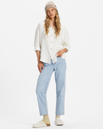 1 Right On Long Sleeve Shirt White ABJWT00413 Billabong