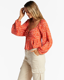 3 Your Fav - Crop Top voor Dames Orange ABJWT00441 Billabong