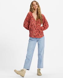 1 Shes A Dreamer Woven Shirt Pink ABJWT00450 Billabong