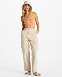1 Keep It Simple Smocked Crop Top Multicolor ABJWT00452 Billabong
