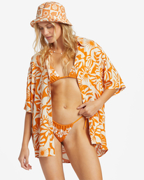 0 On Vacation - Chemise manches courtes pour Femme Orange ABJWT00455 Billabong