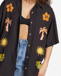 4 On Vacation - Short Sleeve Shirt for Women Black ABJWT00458 Billabong