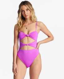 billabong, Sol Searcher One-Piece Swimsuit, BRIGHT ORCHID (php0) Sol Searcher - One-Piece Swimsuit for Women ABJX100197